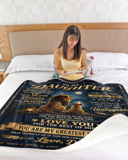 Special Gift For Your Daughter Blanket - From Dad (SKU2609-222)