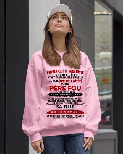 JUIN / PAPA FOU, FILLE GÂTÉE - CADEAU DE PAPA - TLEE06 (SKU2605-354-06)