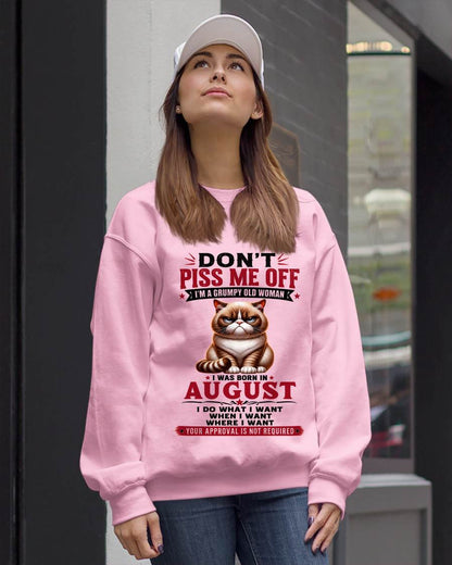 AUGUST – ZERO PATIENCE FUNNY CAT - FOR WOMEN - TLEE08 (SKU2608-291-08)