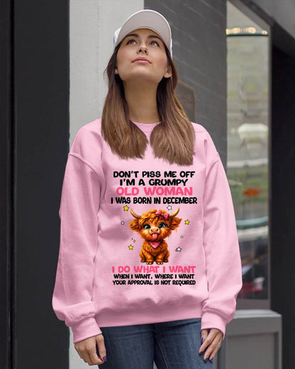 DECEMBER GRUMPY LADY SHIRT - FOR WOMEN - TLEE12 (SKU2607-215-12)