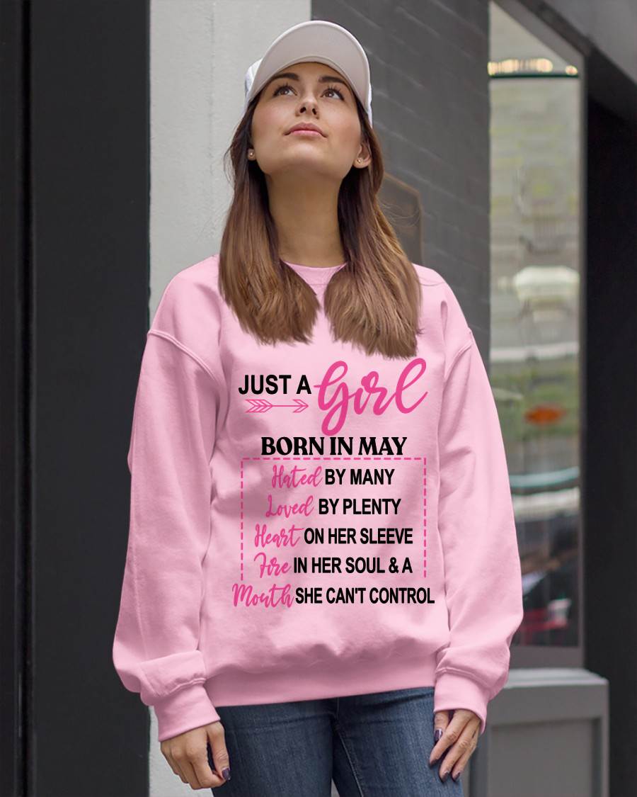 BORN IN MAY – A GIRL WITH ATTITUDE, HEART, AND A MOUTH SHE CAN’T CONTROL - FOR WOMEN - TLEE05 (SKU2603-363-05)