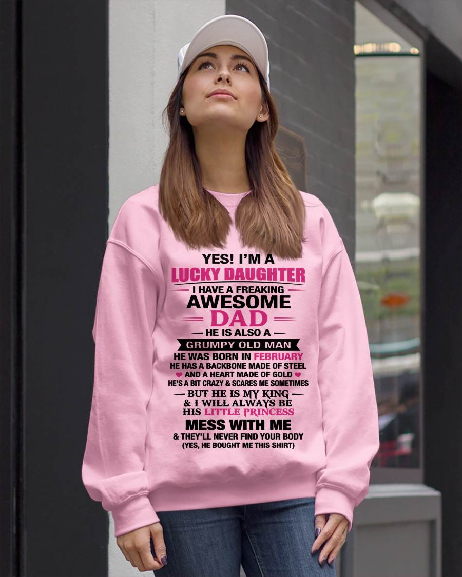 FEBRUARY - A LUCKY DAUGHTER – DADDY’S LITTLE PRINCESS - FROM DAD - TLEE02 (SKU2604-16-02)