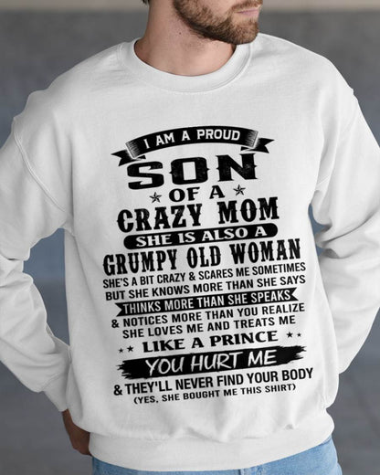 PROUD SON OF A FREAKIN' AWESOME MOM - FROM MOM - TLEE00 (SKU2607-60-00)
