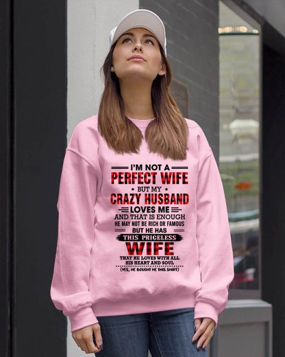 CRAZY HUSBAND LOVES ME WIFE SHIRT - FROM HUSBAND - TLEE00 (SKU2608-651-00)