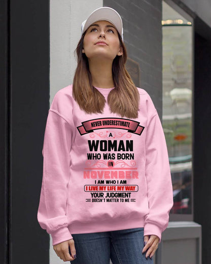 NOVEMBER - I AM WHO I AM — CONFIDENT, INDEPENDENT, AND UNAPOLOGETIC - FOR WOMEN - TLEE11 (SKU2602-91-11)