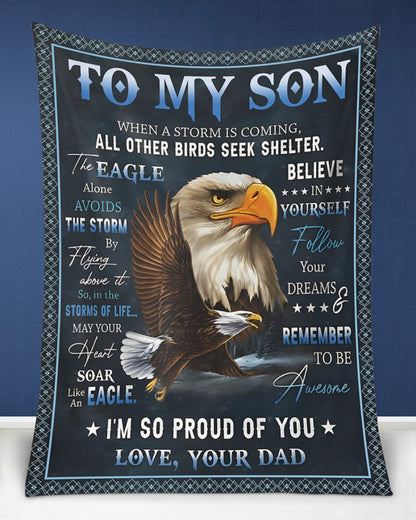 Special Gift For Your Son Blanket - From Dad (SKUB12-250)