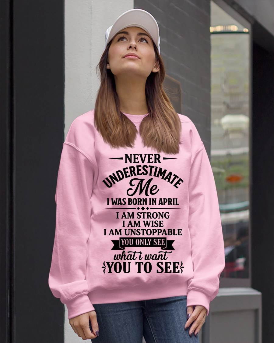 APRIL GIRL – NEVER UNDERESTIMATE ME - FOR WOMEN - TLEE04 (SKU2606-91-04)