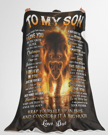 Special Gift For Your Son Blanket - From Dad (SKUB12-136)