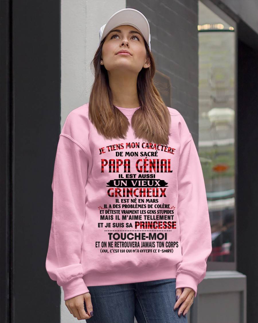 MARS / FILLE À PAPA GÂTÉE ET FIÈRE - CADEAU DE PAPA - TLEE03 (SKU2605-355-03)