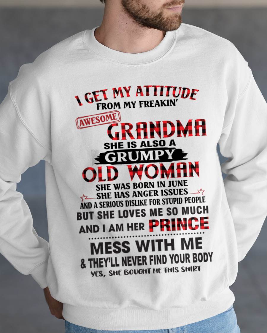 JUNE - I GET MY ATTITUDE FROM MY FREAKIN’ AWESOME GRANDMA - FROM GRANDMA - TLEE06 (SKU2603-157-06)