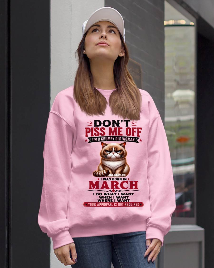 MARCH – ZERO PATIENCE FUNNY CAT - FOR WOMEN - TLEE03 (SKU2608-291-03)