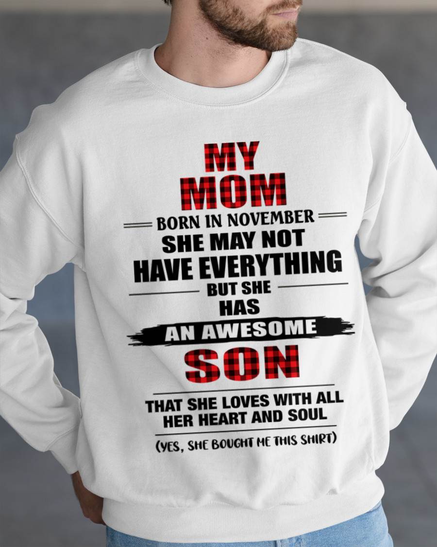 NOVEMBER - A MOTHER'S LOVE, A SON'S PRIDE - FROM MOM - TLEE11 (SKU2606-149-11)