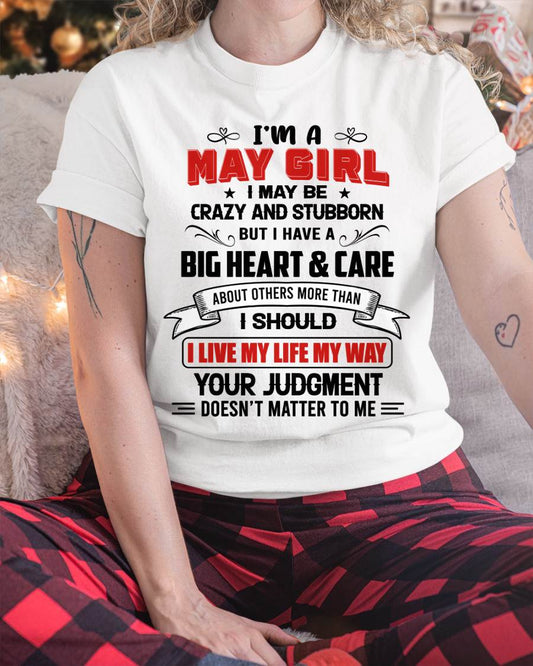 MAY - MY LIFE, MY RULES, AND I STAND BY EVERY CHOICE I MAKE - FOR WOMEN - TLEE05 (SKU26T-01239-05)