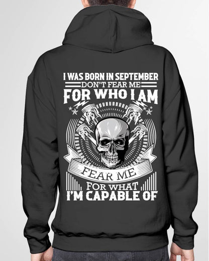 SEPTEMBER – DON’T FEAR ME FOR WHO I AM, FEAR ME FOR WHAT I’M CAPABLE OF - FOR MAN - TLEE09 (SKU2604-199-09)