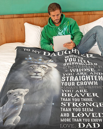 BLANKET FOR DAUGHTER - GIFT FROM DAD - COMFORT & WARMTH GIFT 2 NTTD00 (SKUB-NTTD-01)