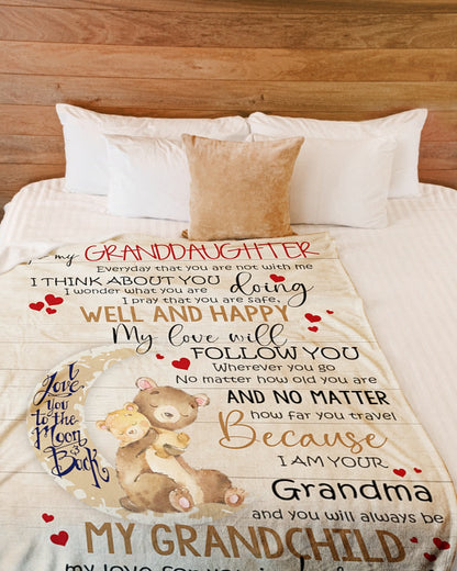 Special Gift For Your Granddaughter Blanket - From Grandma