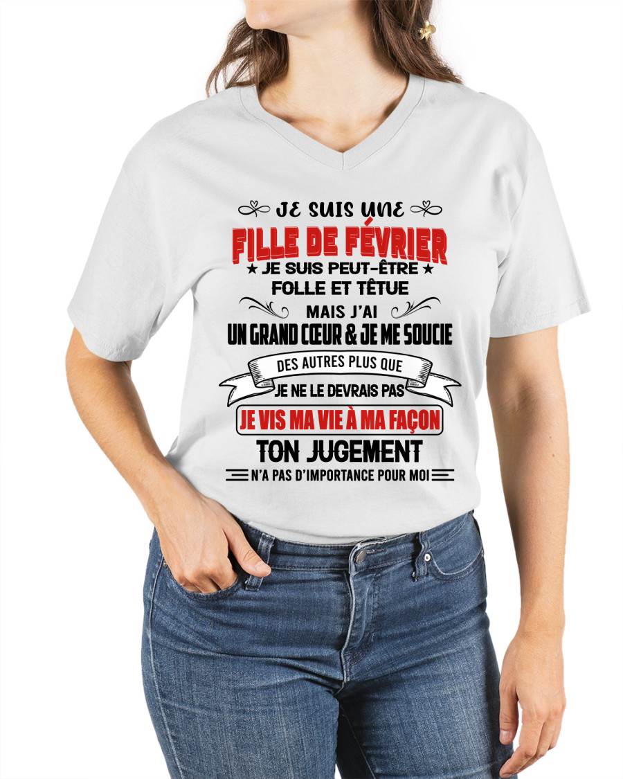 FILLE DE FÉVRIER – FIÈRE ET LIBRE – POUR LES FEMMES - TLEE02 (SKU2603-354-02)