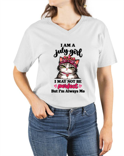 JULY GIRL CAT SHIRT – ALWAYS ME - FOR WOMEN - TLEE07 (SKU2610-100-07)