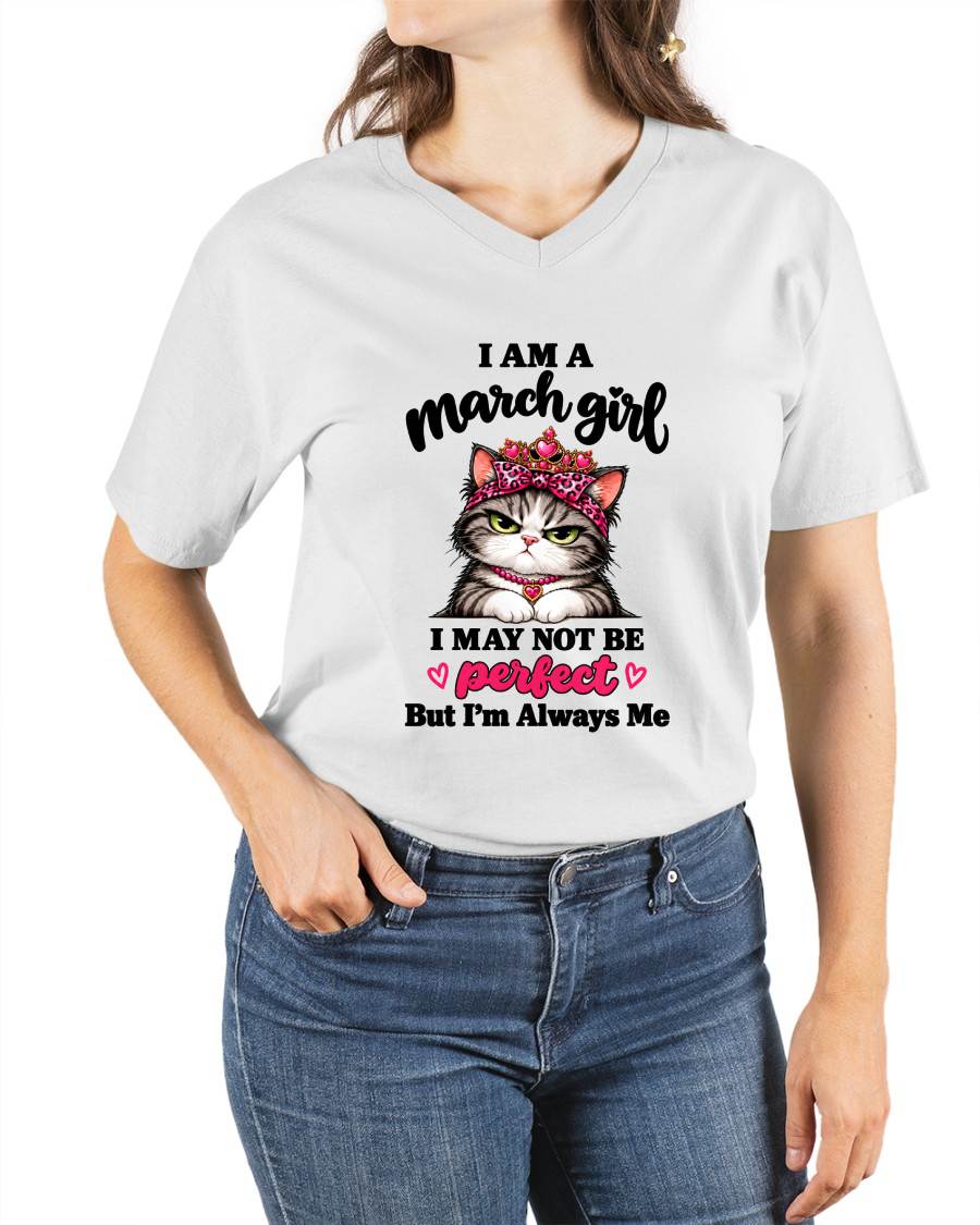 MARCH GIRL CAT SHIRT – ALWAYS ME - FOR WOMEN - TLEE03 (SKU2610-100-03)