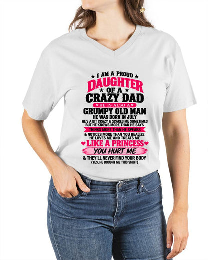 JULY - PROUD DAUGHTER OF A CRAZY DAD - FROM DAD - TLEE07 (SKU2610-540-07)