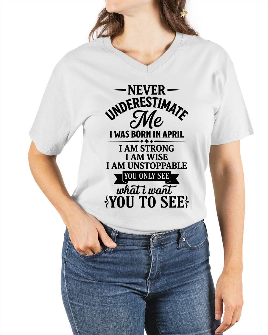 APRIL GIRL – NEVER UNDERESTIMATE ME - FOR WOMEN - TLEE04 (SKU2606-91-04)