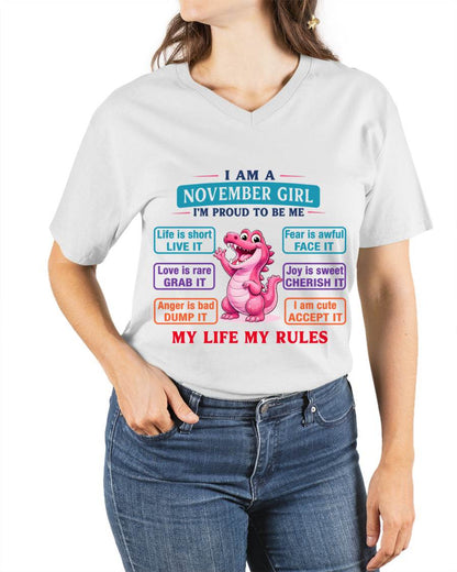 NOVEMBER GIRL – MY LIFE MY RULES - FOR WOMEN - TLEE11 (SKU2604-245-11)