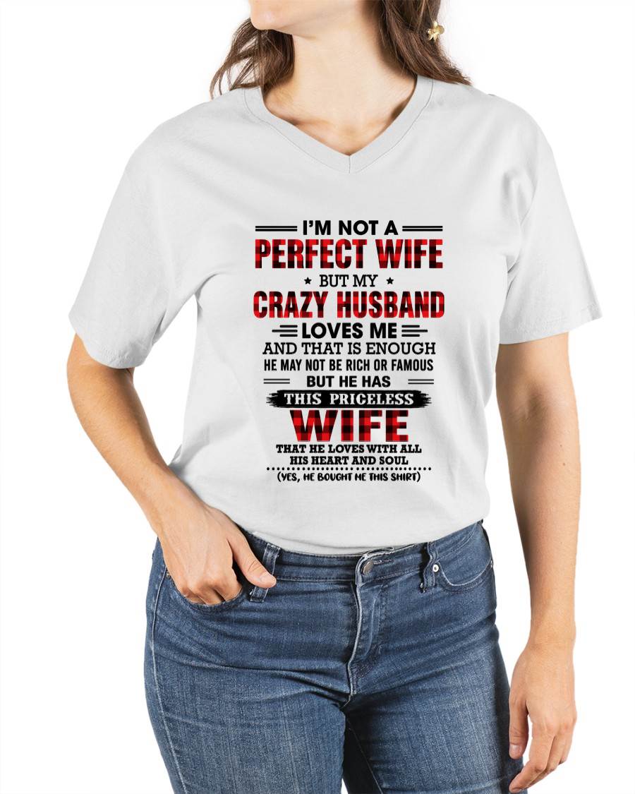 CRAZY HUSBAND LOVES ME WIFE SHIRT - FROM HUSBAND - TLEE00 (SKU2608-651-00)