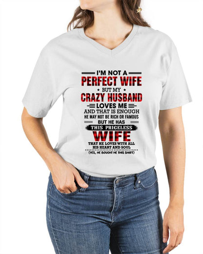 CRAZY HUSBAND LOVES ME WIFE SHIRT - FROM HUSBAND - TLEE00 (SKU2608-651-00)