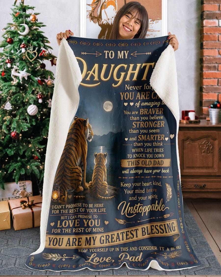 Special Gift For Your Daughter Blanket - From Dad (SKU2606-316)