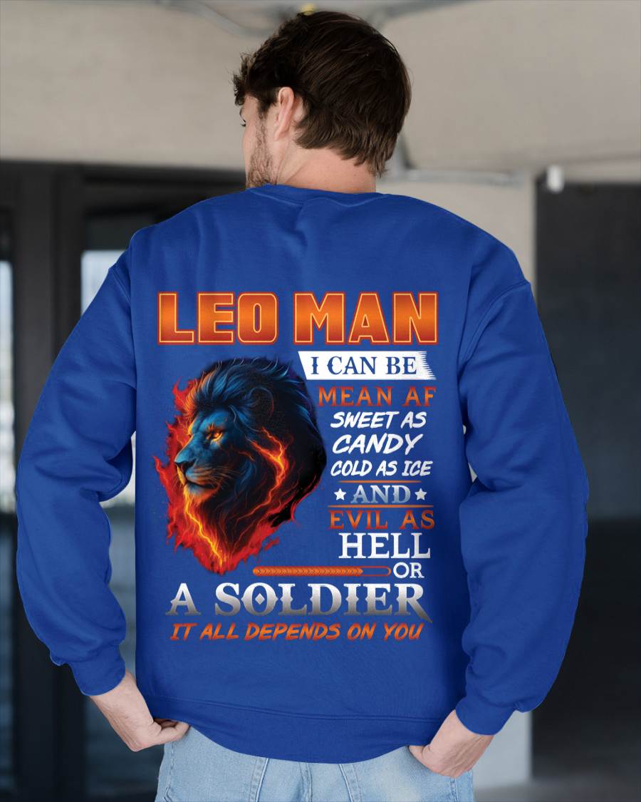 I’M NOT JUST A LEO MAN — I’M FIRE AND ICE IN ONE SOUL - GIFT FOR MAN - TLEE00 (SKU10-20-00)