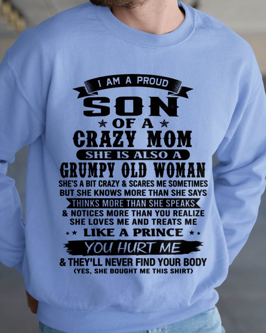 PROUD SON OF A FREAKIN' AWESOME MOM - FROM MOM - TLEE00 (SKU2607-60-00)