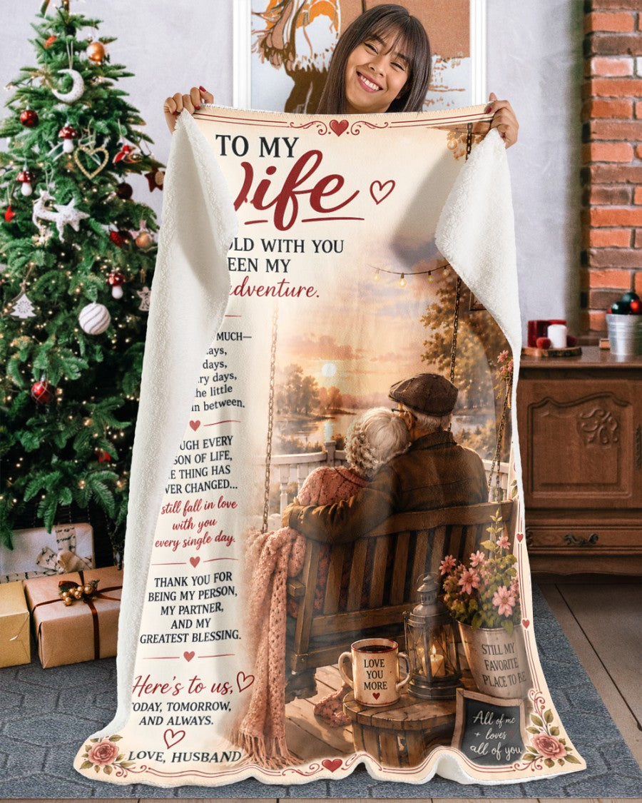 Special Gift For Your Wife Blanket - From Husband (SKU2609-98)