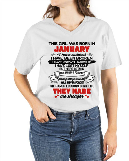 JANUARY - EVERY HARD LESSON MADE ME STRONGER - FOR WOMEN - TLEE01 (SKU2602-22-01)