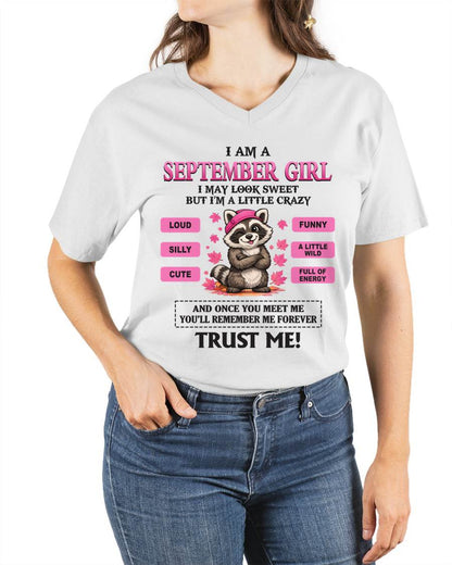 SEPTEMBER GIRL - I MAY LOOK SWEET BUT I’M A LITTLE CRAZY - FOR WOMEN - TLEE09 (SKU2603-80-09)