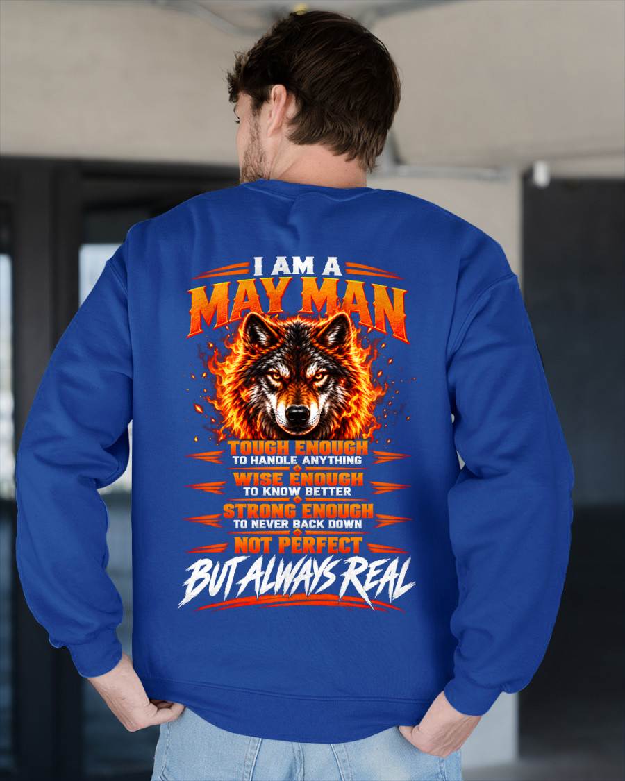 MAY – NOT PERFECT BUT ALWAYS REAL , WOLF SHIRT - FOR MAN - TLEE05 (SKU2610-56-05)