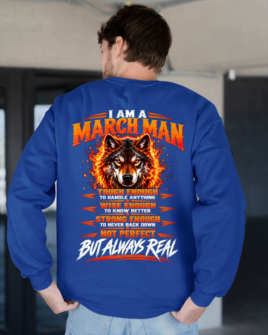 MARCH – NOT PERFECT BUT ALWAYS REAL , WOLF SHIRT - FOR MAN - TLEE03 (SKU2610-56-03)