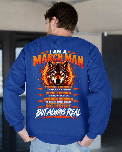 MARCH – NOT PERFECT BUT ALWAYS REAL , WOLF SHIRT - FOR MAN - TLEE03 (SKU2610-56-03)