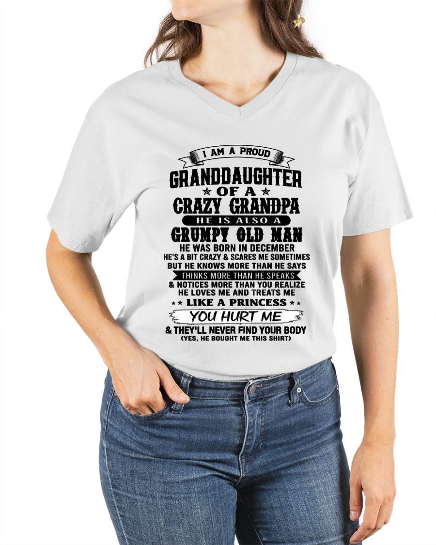 DECEMBER - PROUD GRANDDAUGHTER OF A CRAZY GRANDPA - FROM GRANDPA - TLEE12 (SKU2607-114-12)