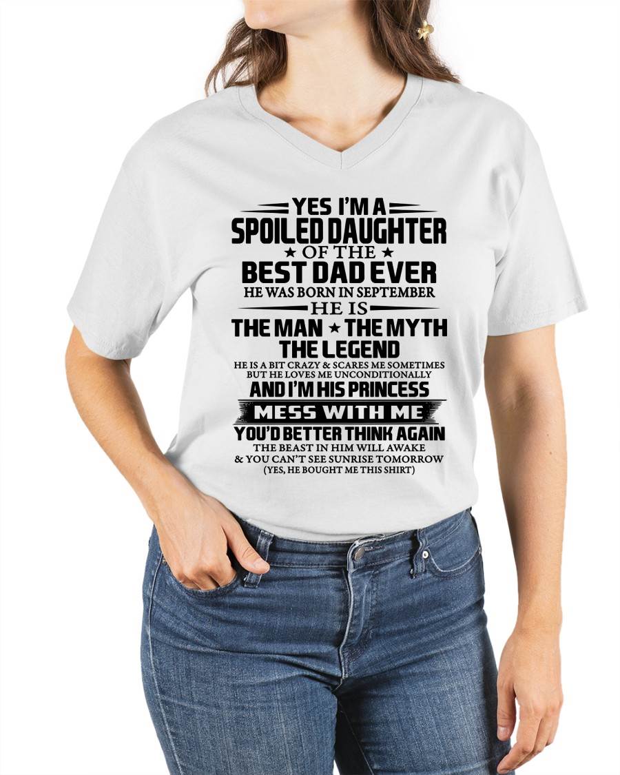 SEPTEMBER - SPOILED DAUGHTER OF THE BEST DAD EVER - FROM DAD - TLEE09 (SKU2604-197-09)