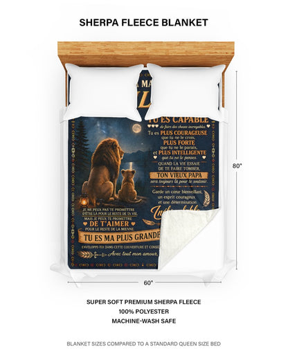 Cadeau Spécial Pour Ta Fille Couverture - De Papa (SKU2610-206)