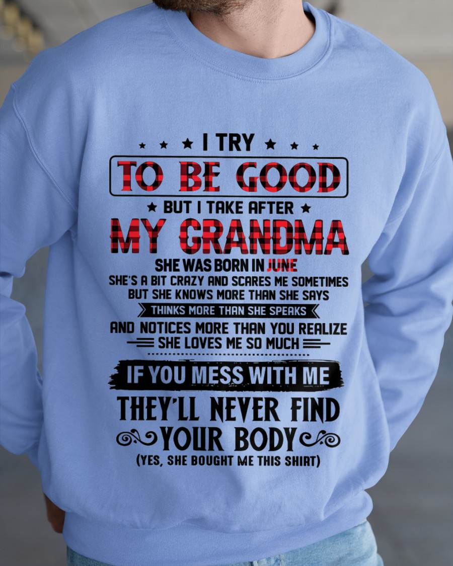 JUNE - I TRY TO BE GOOD BUT I TAKE AFTER MY GRANDMA - FROM GRANDMA - TLEE06 (SKU07-102-06)