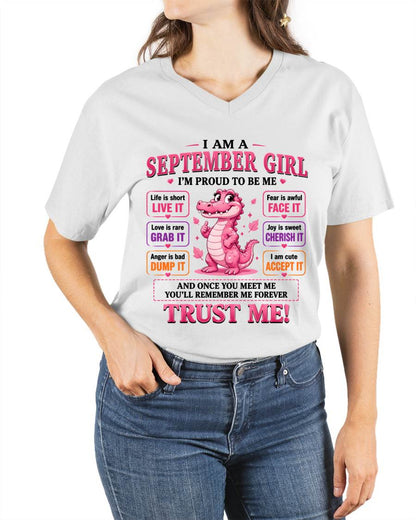 SEPTEMBER GIRL CUTE ALLIGATOR TEE - FOR WOMEN - TLEE09 (SKU2607-236-09)