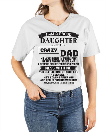 FEBRUARY - I AM A PROUD DAUGHTER OF A CRAZY DAD - FROM DAD - TLEE02 (SKU10-96-02)