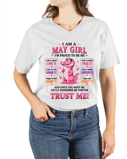 MAY GIRL CUTE ALLIGATOR TEE - FOR WOMEN - TLEE05 (SKU2607-236-05)