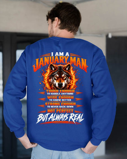 JANUARY – NOT PERFECT BUT ALWAYS REAL , WOLF SHIRT - FOR MAN - TLEE01 (SKU2610-56-01)