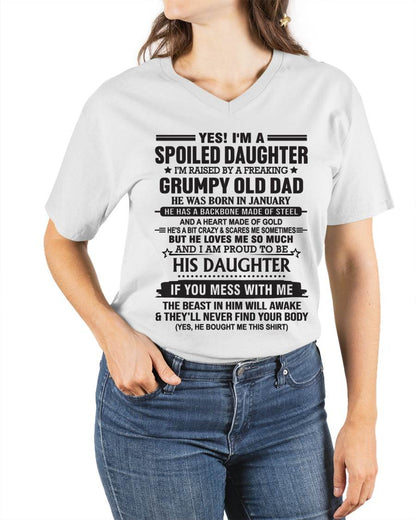 JANUARY - YES! I'M A SPOILED DAUGHTER I'M RAISED BY A FREAKING GRUMPY OLD DAD - FROM DAD - TLEE01 (SKU12-26-01)