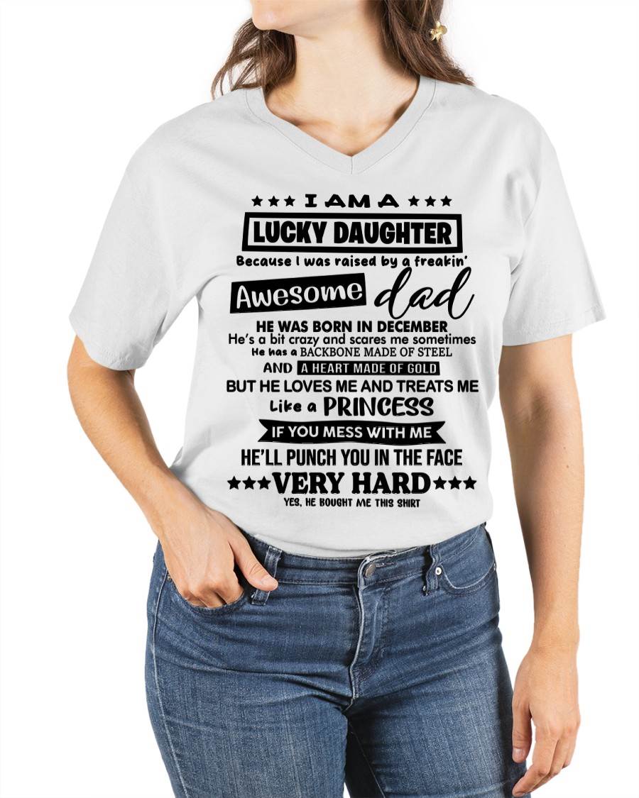 DECEMBER - I AM A LUCKY DAUGHTER BECAUSE I WAS RAISED BY A FREAKIN' AWESOME DAD - FROM DAD - TLEE12 (SKU2603-177-12)