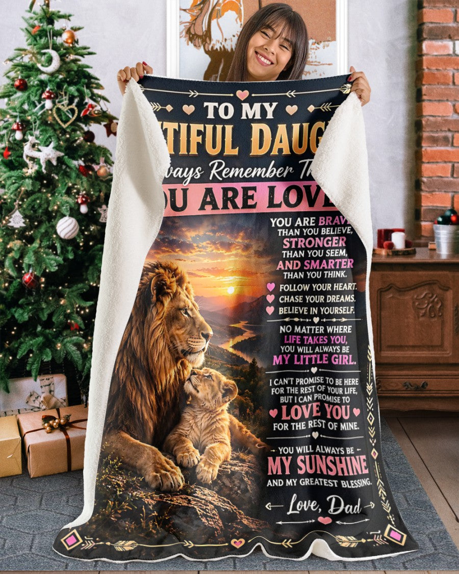 Special Gift For Your Daughter Blanket - From Dad (SKU2609-61)