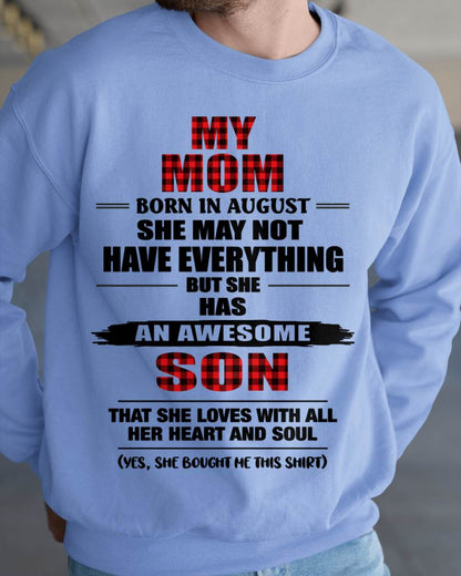 AUGUST - A MOTHER'S LOVE, A SON'S PRIDE - FROM MOM - TLEE08 (SKU2606-149-08)