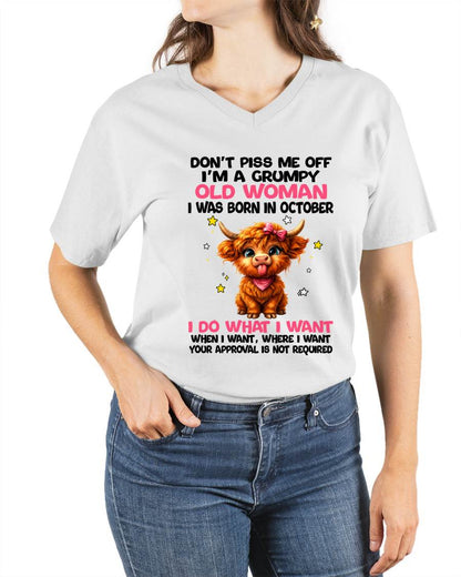 OCTOBER GRUMPY LADY SHIRT - FOR WOMEN - TLEE10 (SKU2607-215-10)